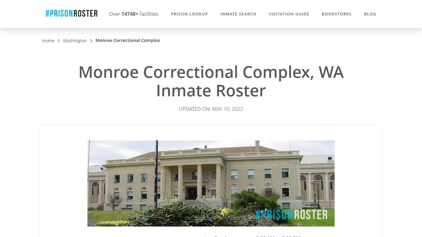 Monroe Correctional Complex, WA Inmate Roster