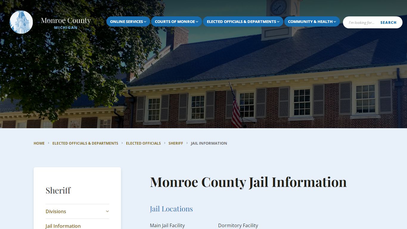 Jail Information - Monroe County, Michigan